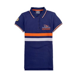 A large number of custom-made women's short-sleeved polo shirts, personal design royal blue embroidered club polo shirts, contrasting color stripes polo shirt center P1419 A large number of custom-made women's short-sleeved polo shirts, personal design royal blue embroidered club polo shirts, contrasting color stripes polo shirt center P1419